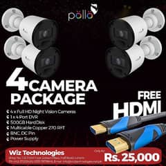 4 Camera Package 12 Months Warranty