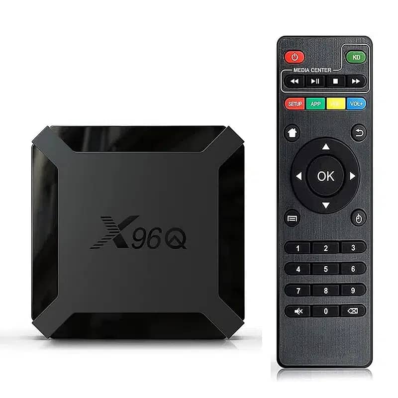 X96Q Smart 4K Android TV Box Device 8GB Ram/128 Rom (Free TV Chennels 0