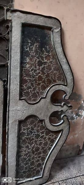 wood bed making and metal cover  hand work 1