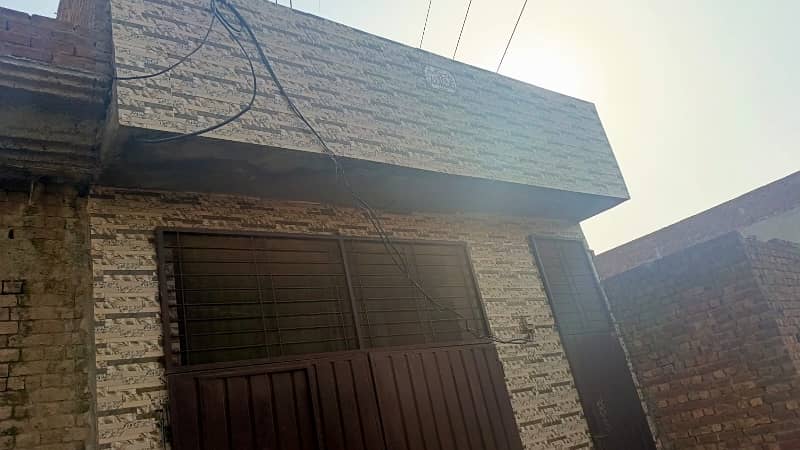 3 Marla Single Story House For Sale Sabir Choke near about allied school Punjab society Lahore. 1