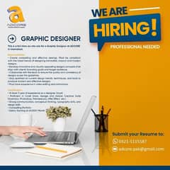 We Need Graphic Designer & Video Editor