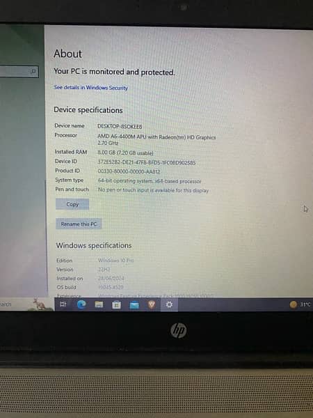 hp probook645 G1 0