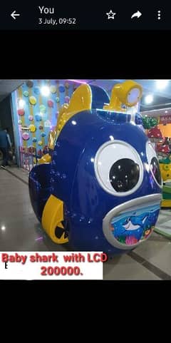 indoor playland coin operated kiddy rides/ arcade games