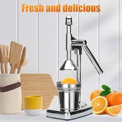 Manual Juicer, Stainless Steel Hand Press Citrus Presser With Stainle