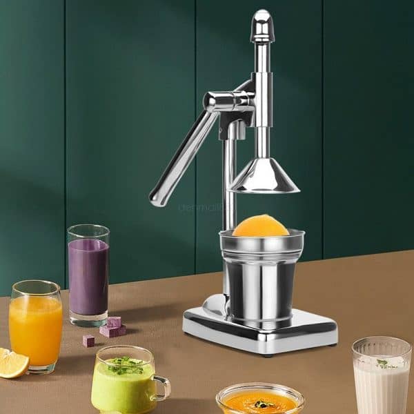 Manual Juicer, Stainless Steel Hand Press Citrus Presser With Stainle 6