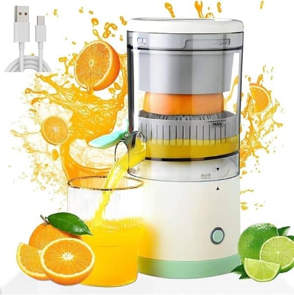 Portable Electric Citrus Juicer Hands-free Rechargeable Orange Lemon 0