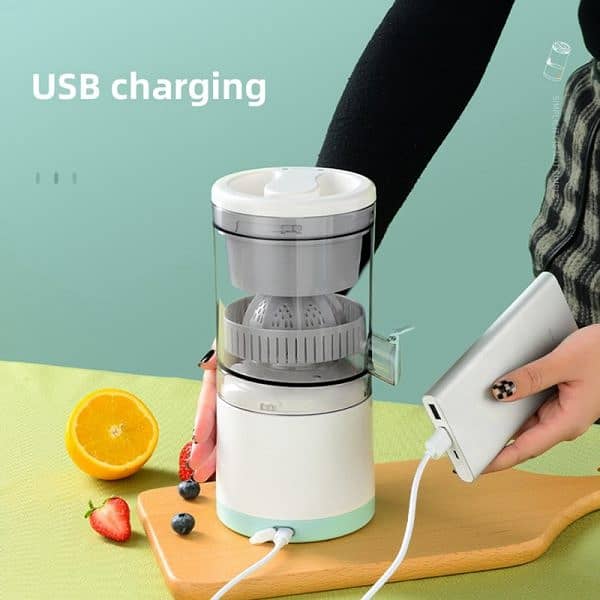 Portable Electric Citrus Juicer Hands-free Rechargeable Orange Lemon 3