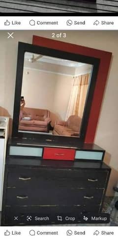 double Bed with side tables, dressing table. 
WhatsApp me  03170206598