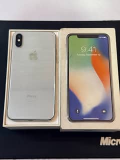 iphone x PTA approved 64gb with box