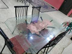 2 dining table glass top 11 chairs 0