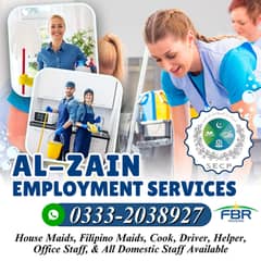 We Provide All Domestic Staff Maid Baby Sitter Cook Nanny Chef Cleaner