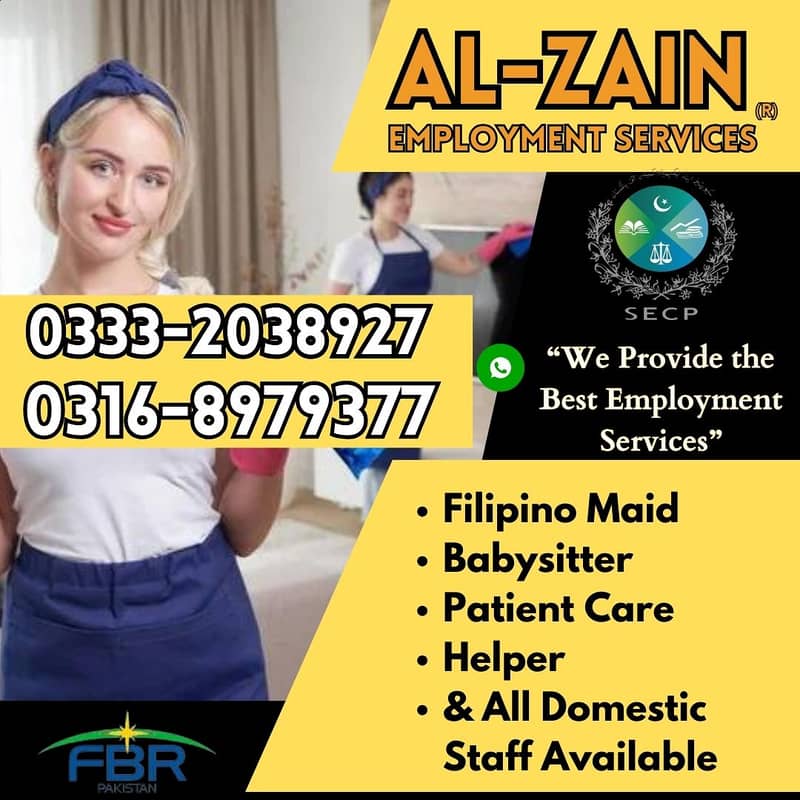 House Maids Filipino Nanny Baby Sitter Cook Chef Nurse Maid Available 0