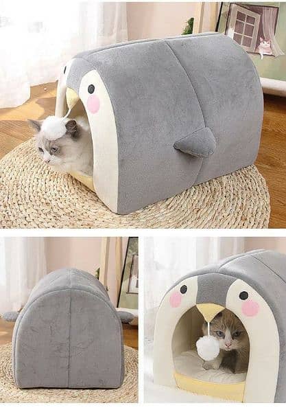 Penguin Pet House For Cats 2