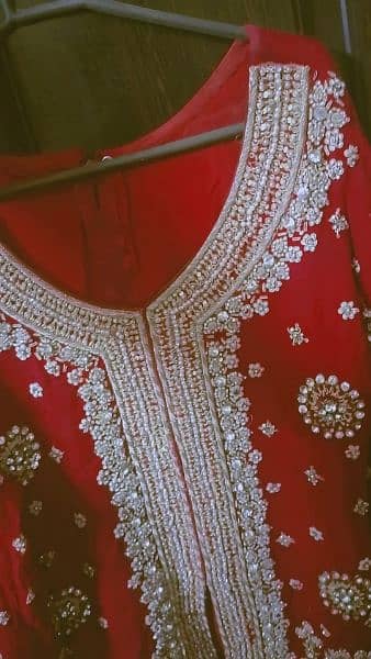 mahroon Color Bridal Dress 7