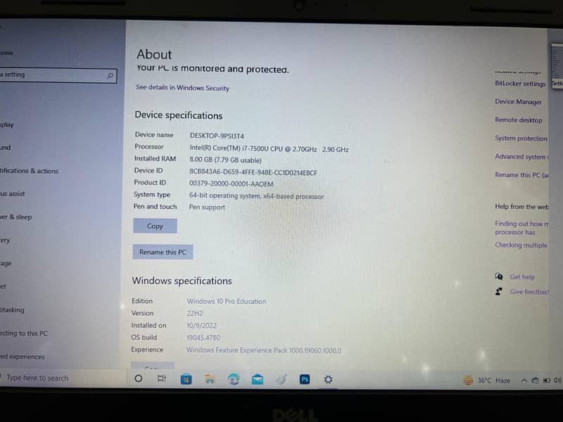 Dell Vostro i7 7th Gen 4