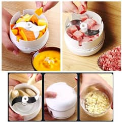 Mini Chopper Powerful Meat Grinder Hand-power Food Chopper Mincer Mixe