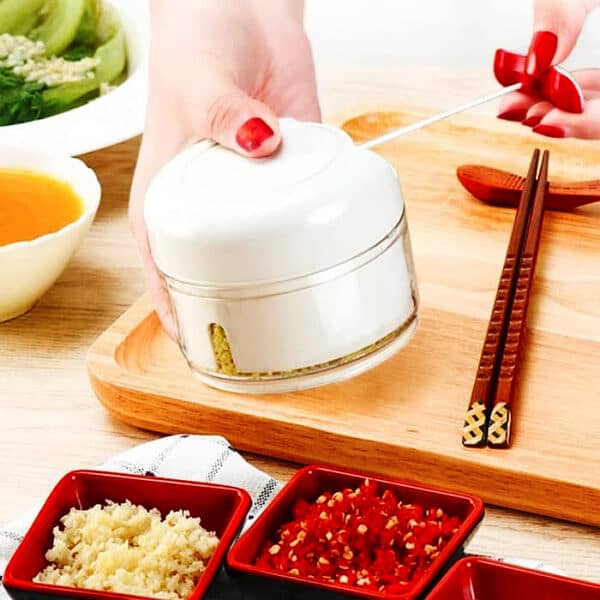 Mini Chopper Powerful Meat Grinder Hand-power Food Chopper Mincer Mixe 3