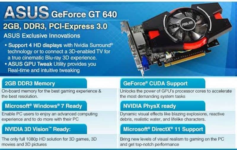 ASUS GT640-NVIDIA GeForce GT 640 2 GB GDDR3 Graphics Cards 3