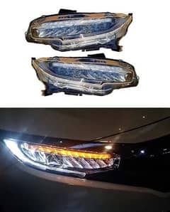 honda civic 2021 led headlamp pair 2016-2022