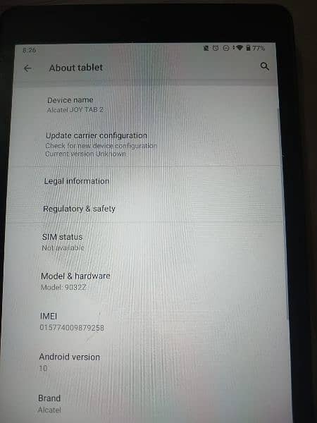 Alcatel Joy tab 2 up for sale urgently 2