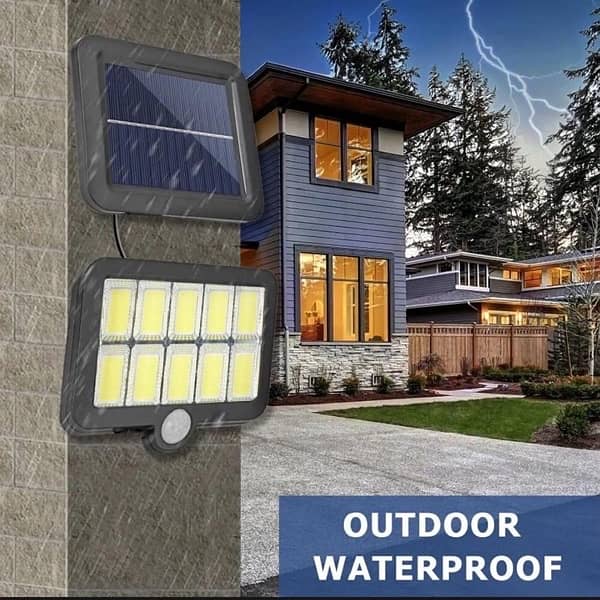 Split Solar powers OutDoor Wall Light 2