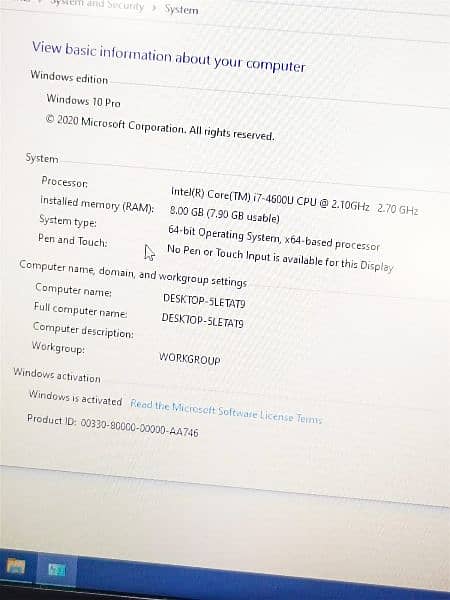 Hp EliteBook Core i7-4th Gen 8GB RAM 256GB SSD AMD Radeon Card 1GB 14