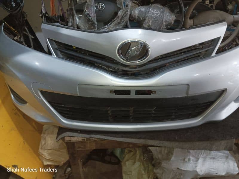 Toyota Vitz 2013 Front and Back Bumper Pair - Vitz Bumper with Antenna 6