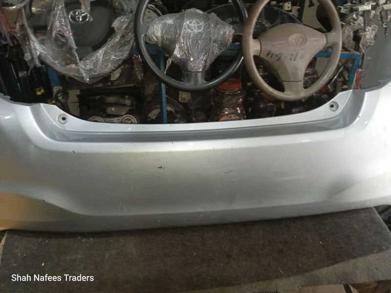 Toyota Vitz 2013 Front and Back Bumper Pair - Vitz Bumper with Antenna 12