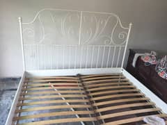 iron king size bed just like new