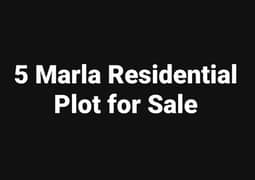 5 Marla plot For sale