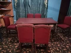 Dinning Table with 6chairs in pure sheesham wood