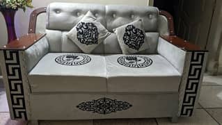 sofa set (3 seater, 2 seater, 1 seater & Table)