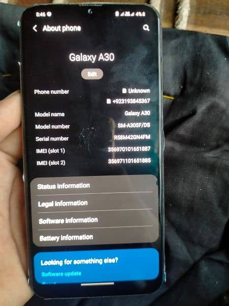 Samsung A30 4/64 offical pta orignal chargerera 7