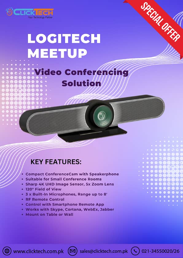 Video Conferencing Solution | Logitech Meetup| Aver | Poly 0