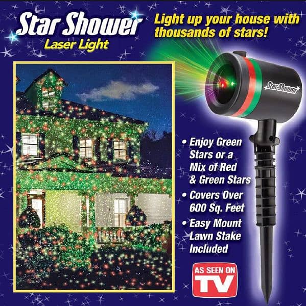 Laser Projector Sky Star stage wall light shower landscape  light sho 4