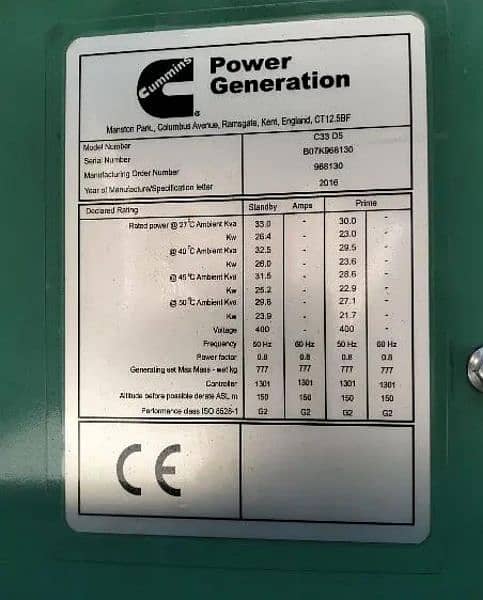 Cummins 30kva Generator 1