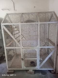 Birds wooden colony cage big size