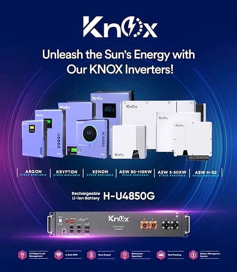 KNOX OnGrid, OffGrid & Hybrid(Krypton, Xenon) 5kW-50kW 2