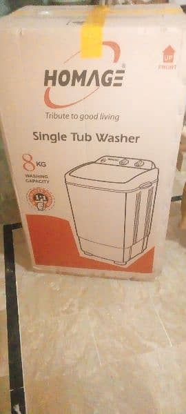 washing machine 8 kg homage singel tab 2