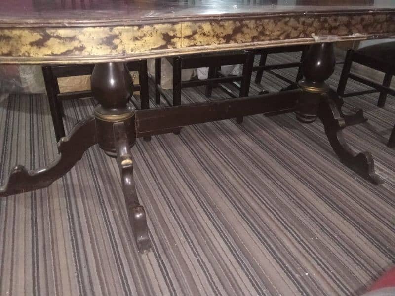 Wooden dining table 6