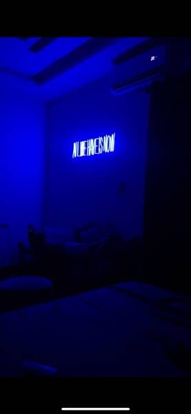 BLUE NEON SIGN 1