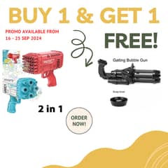 2 in 1 combo deal Offer for Kids bubble Gun