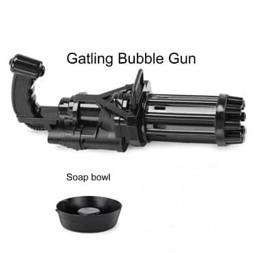 Combo Deal Offer For Kids Bubble Gun 1 Gatlng Gun and 1 Bazukka Gun 2