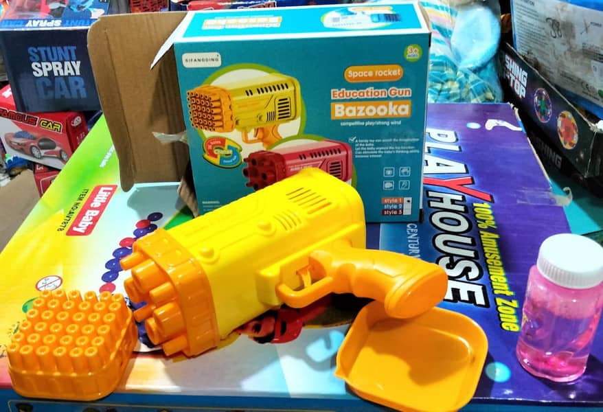 Combo Deal Offer For Kids Bubble Gun 1 Gatlng Gun and 1 Bazukka Gun 5