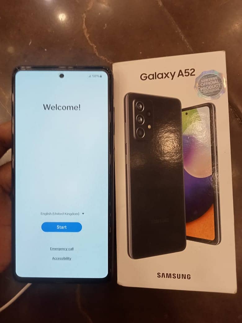 Samsung a52 brand new condition 100%okay 2