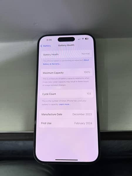 Iphone 15 pro max  256gb PTA approved 5