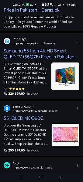 Samsung original 110% q7f qled 55 12