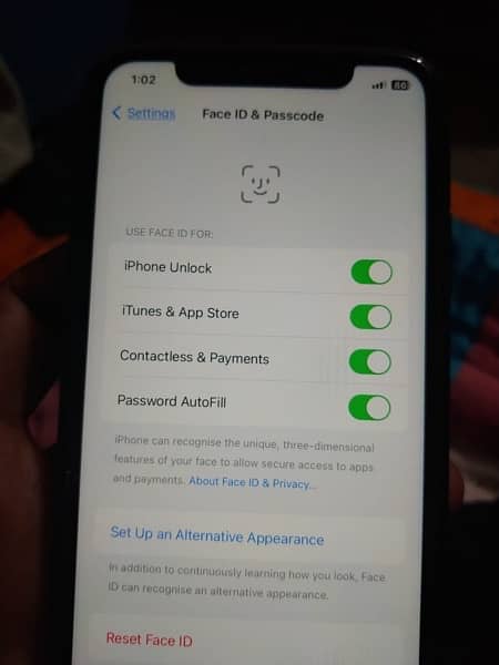 iphone xr jv non pta battery 94% face id okay all okay true tone ok 0