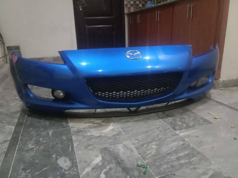 mazda rx 8 front mokmal bumper  blue color 0