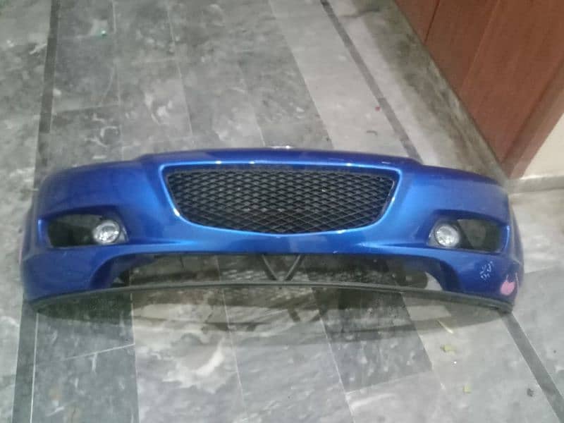 mazda rx 8 front mokmal bumper  blue color 1